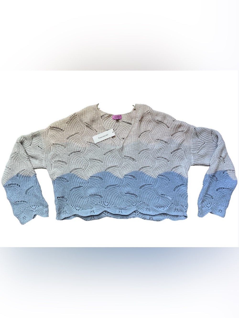 Mi Ami Semi Cropped Knit Sweater
